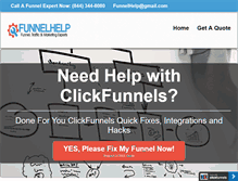 Tablet Screenshot of funnelhelp.com